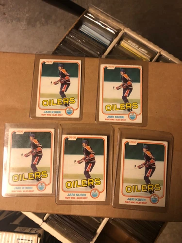 1981-82 OPC Jari Kurri rookie cards set of 5