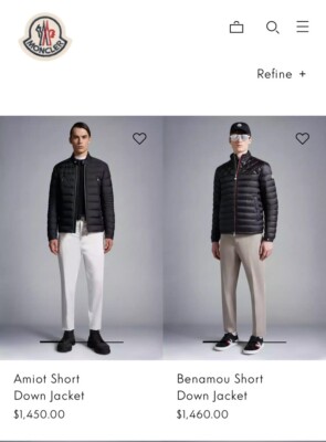 moncler モンクレール gammebleu ガムブルー　ダウン トムブラウ $2900 Moncler Gamme Bleu down filled pinstripe Blazer sz 1