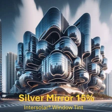 Mirror Reflective Tint Silver 15% 60"x 20' Window Film / One Way Intersolar®