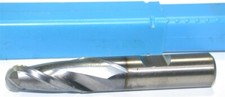 Niagara 1/2" 1/2" Shank 2 Flute HSS TiAlN Coated Ball End Mill 24162 New