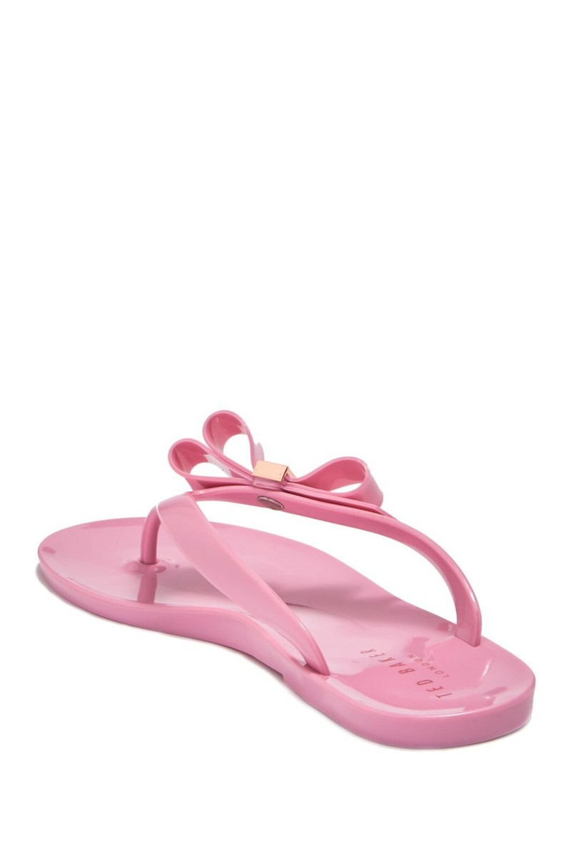 Ted Baker Pink Flip Flops Ted Baker Peachy Pink Floral Flip Flops