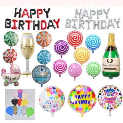 Geburtstag Party Artikel Folienballons Bänder Ballongewicht Folienballon 