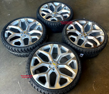 24 Snowflake Silver Machine Wheels At Tires Sierra Silverado Ram 1500 Escalade 24 Snowflake Silver Machine Wheels At Tires Sierra Silverado Ram 1500 Escalade