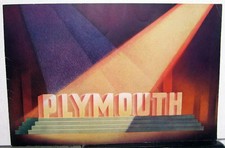 1936 Plymouth De Luxe Models Sedan Coupe Color Sales Brochure Original 1936 Plymouth De Luxe Models Sedan Coupe Color Sales Brochure Original