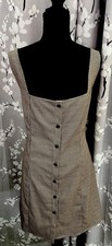 Cider Women’s Brown Houndstooth Dress- Shift Sz XL
