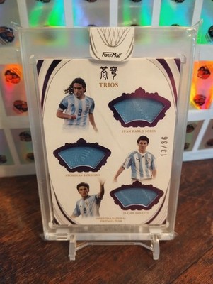 Zanetti Sorin Bordisso /36 Trios Triple Patch Relic Argentinien FansMall Legends