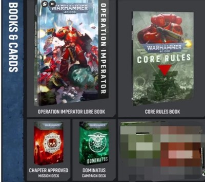 40k Armageddon Lore + Rules Book, Decks Cards launch box 11th edition