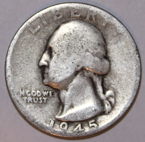 1945-D Washington Silver Quarter - Very Good - #2208EA