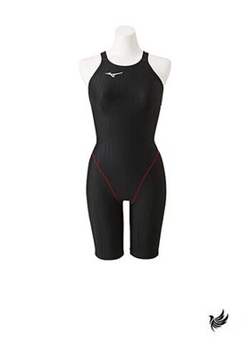 MIZUNO Women's Racing Swimsuit Stream Ace Half Suit Lace Open Back