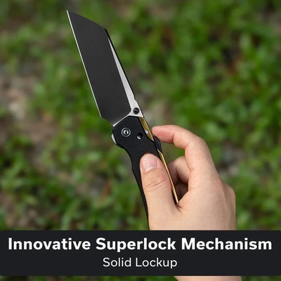 Civivi Buster FG Superlock Folding Knife 4.25'' Nitro V Steel Blade G10 Handle