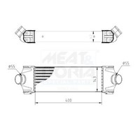 LadeluftküHler FüR Ford Transit Tourneo 06-14 1371241