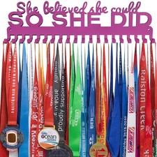 She Believed She Could SO SHE DID Race Medal Hanger Display for 63 Medals-16 ...