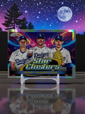 #ad 2025 Topps Cosmic Chrome Star Clusters TSC 1 Shohei Ohtani Yamamoto Sasaki $34.50