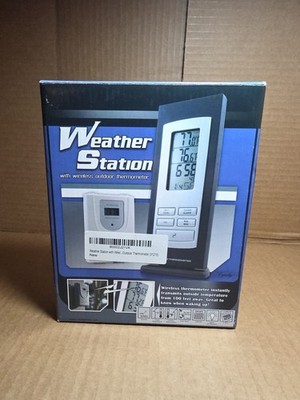EQUITY WEATHER STATION WITH WIRELESS OUTDOOR THERMOMETER GREAT PRICE