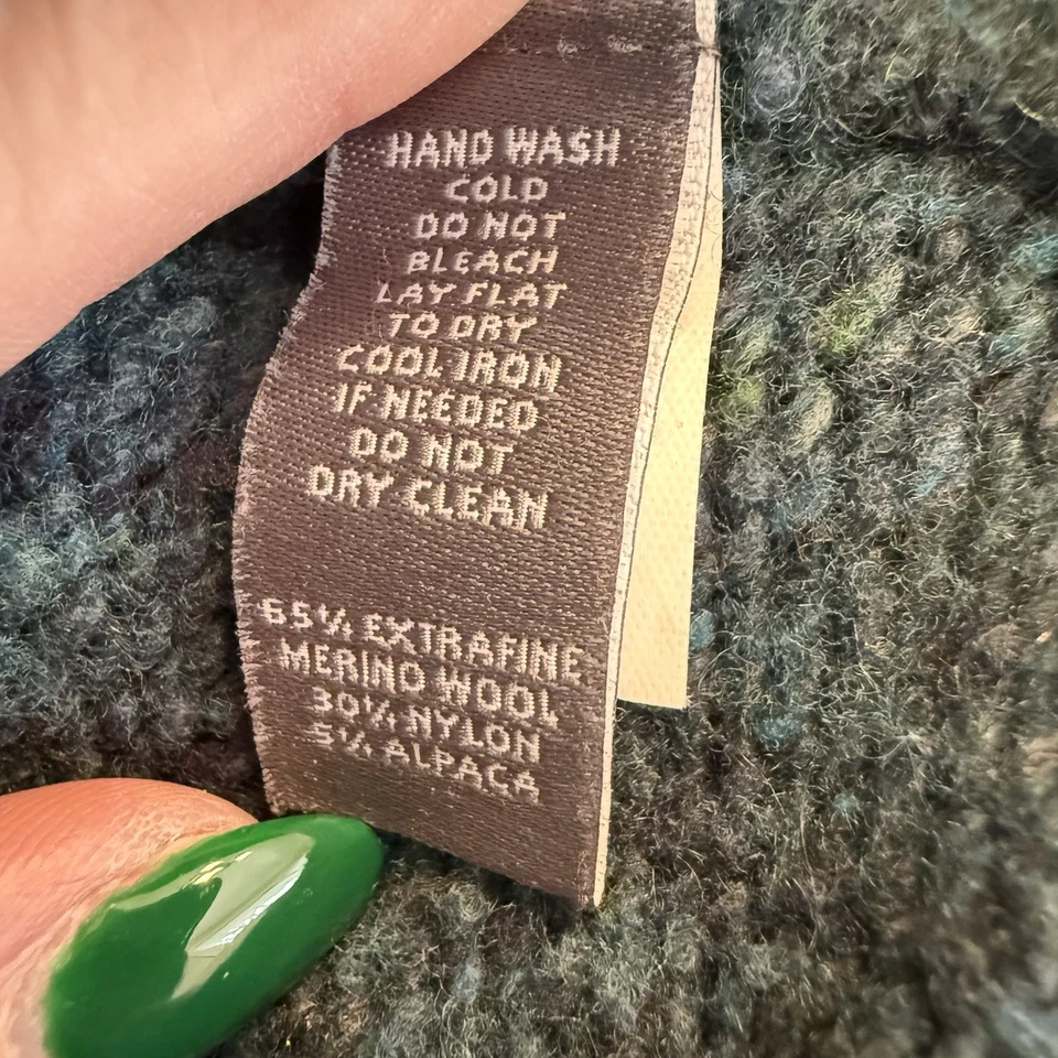 Suéter masculino Bonobos pequeno azul-petróleo slim fit lã merino alpaca mistura cotovelo remendos - Imagem 4 de 4