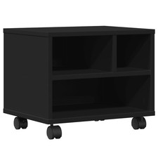 Printer Stand with Wheels Storage Cart File Organizer Computer Office vidaXL