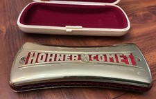 Hohner Comet C/G Harmonica Curved Double-Sided GOLD Model 3427 - Germany CG