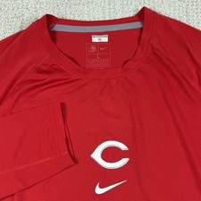 Nike Dri-Fit Men&rsquo;s Large Cincinnati Reds Team Issue Red Long Sleeve Shirt