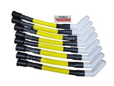 Ton's Ceramic Yellow Sleeved Spark Plug Wire Set 11" Ford 7.3L GODZILLA 2020+