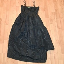 Kate Spade New York Target Midi Dress Womens SM Black Moire Ruffle Tiered Party