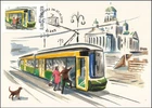 Streetcar Tram Helsinki Stamp Exhibition Aland Finland Mint FDC Maxi Card 2019