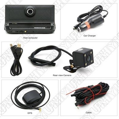 7-inch Dual Lens Touchscreen For Car DVR 5.0 16GB ROM GPS Navigation For Europe