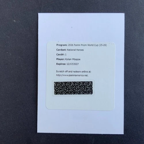 2026 Panini Prizm FIFA World Cup Kylian Mbappe National Heroes Auto