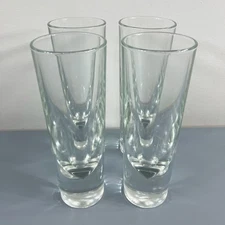 Carlo Moretti MCM Bullet Glasses, Set of 4, Made in Italy, Vintage 1980s