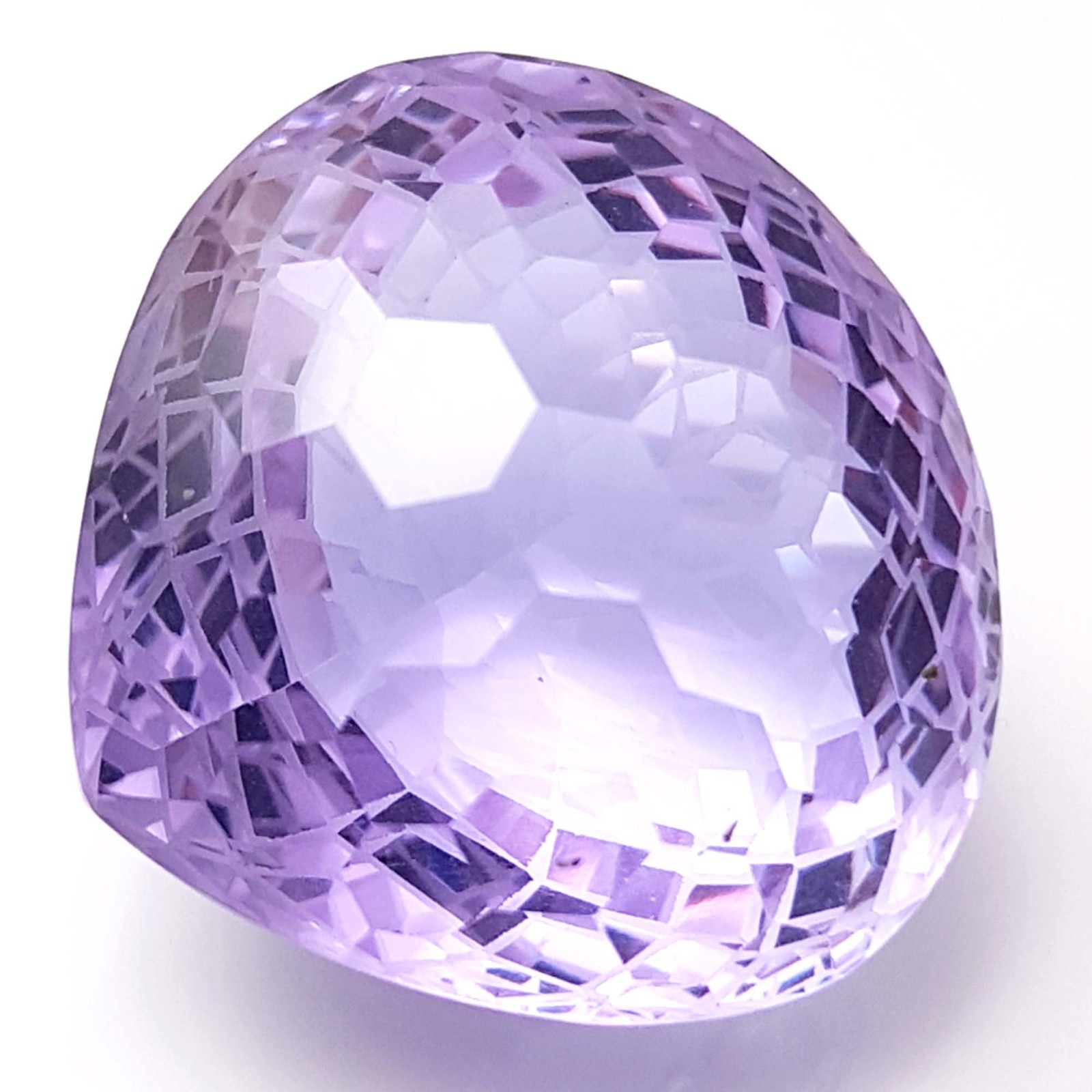 Piedra preciosa natural de cristal lila pulido corte pera kuncita de 75 quila...