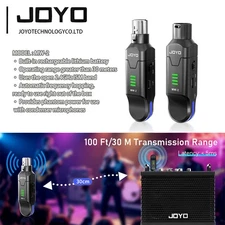 JOYO 2.4GHz Wireless Microphone System 4 Channel Transmitter & Receiver Dynamic
