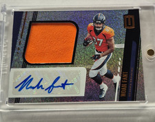 Noah Fant Denver Broncos Rookie Patch Autographed Card 314 2019 Unparalleled . rookie card picture