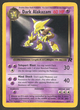 Pokemon TCG: Dark Alakazam 18/82 Team Rocket WoTC Non-Holo Rare