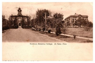 #ad Gustavus Adolphus College St Peter MN C1908 Postcard AH3 $19.50