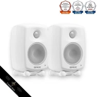 GENELEC G One Active Speaker Loudspeaker Monitor G1BW Built-in Amp Pair x2 White