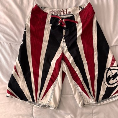 Billabong Vintage Y2K Rare Andy Irons Samurai Signature Board Shorts Size 30