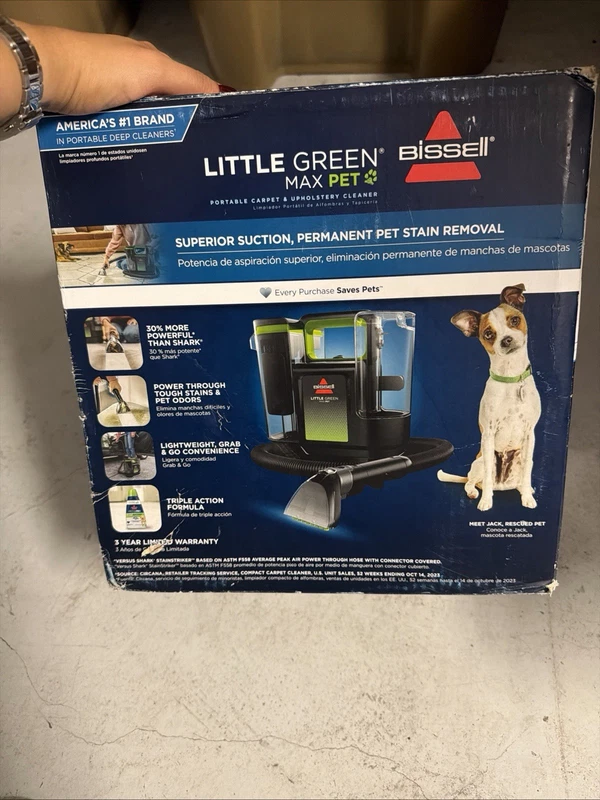 BISSELL Little Green Max Pet Portable Carpet Cleaner