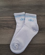 ALO UNISEX HALF-CREW THROWBACK SOCKS 1 pair brand new