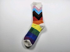 Bombas Bee Proud Rainbow Calf Socks Size M
