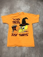 Vintage 90  s No Tricks Just Tweets Tweety Bird Halloween T-Shirt Mens XL USA