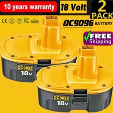 2x 18V Replacement For Dewalt 18 VOLT DC9096 DC9098 NiCd Battery NEW DW9096