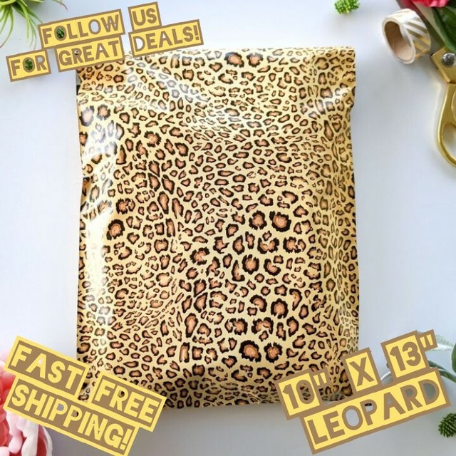 uPaknShip 10x13 Leopard Designer Poly Mailers Shipping Envelopes eBay