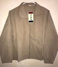 Womens New Nip Dark Tan Spring Fall Jacket Zipper Front Lined Size Small Clique