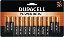 Duracell Coppertop AA Batteries with Power Boost Ingredients, 20 Count Pack Doub