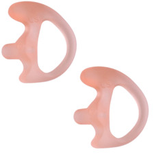 2x Refuelergy LEFT Medium Earbud Earmold for Kenwood Motorola Two-Way Radios