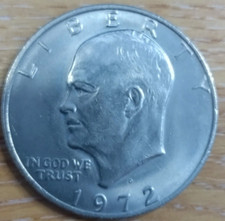 1972 Eisenhower $1 American One Dollar US Coin Great Condition
