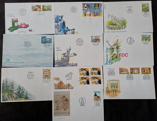 Aland Finland 1998 Cachet FDC Year set complete. Very Fine