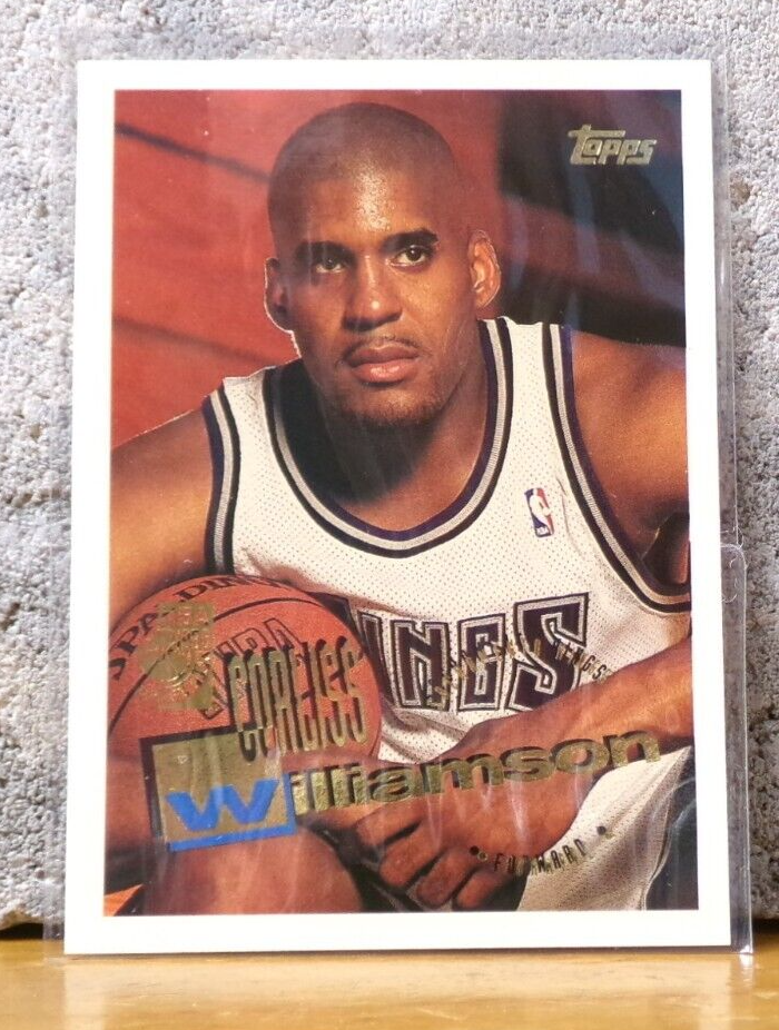 COOL BASKETBALL CARD CORLISS WILLIAMSON ARKANSAS - SACRAMENTO