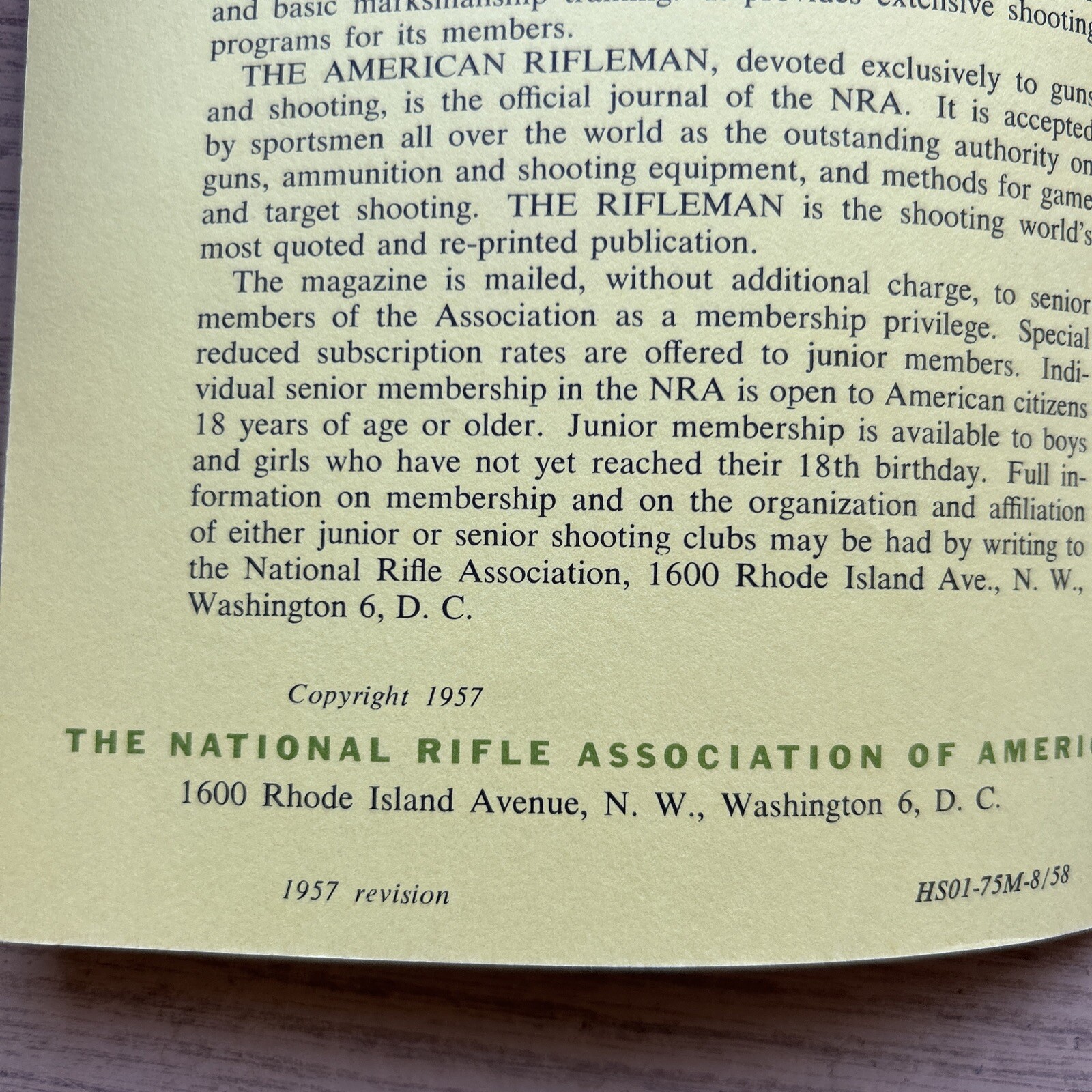 1959 NRA HUNTER SAFETY HANDBOOK