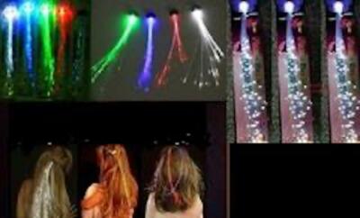 BUY 1 GET 1 FREE 14'' FLASHING FIBER OPTIC LIGHT UP HAIR CLIP, fairy twinkle new