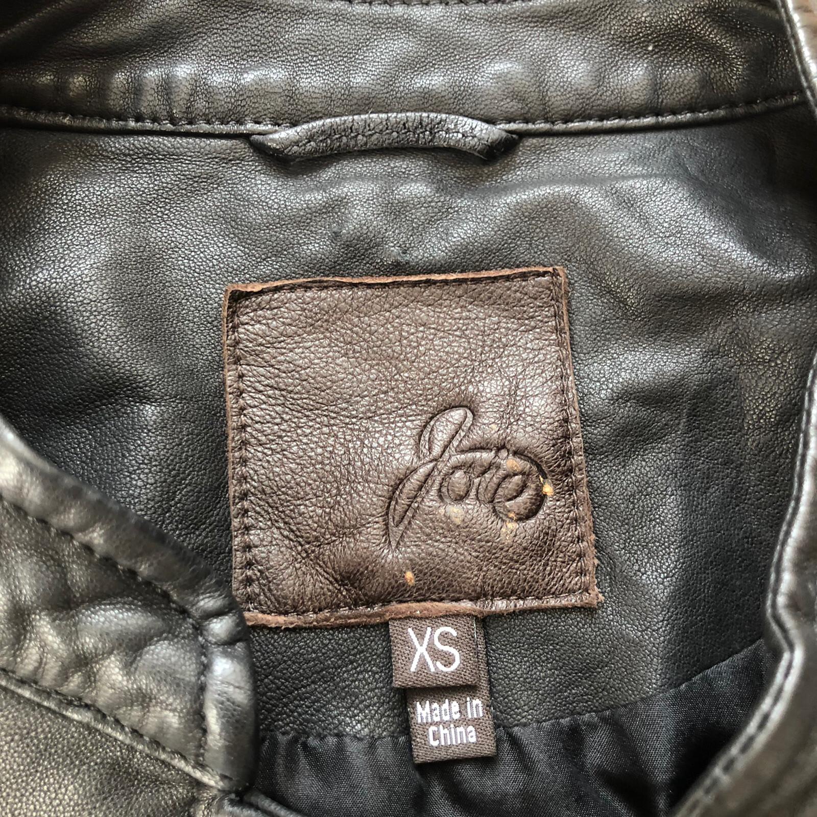 Giacca donna Joie pelle di agnello con fodera in seta doppia fila bottoni XS